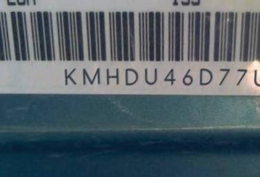 VIN prefix KMHDU46D77U1