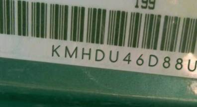 VIN prefix KMHDU46D88U3