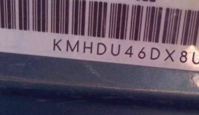 VIN prefix KMHDU46DX8U5