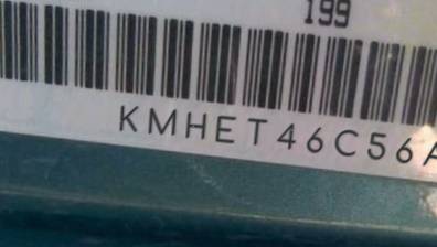 VIN prefix KMHET46C56A1