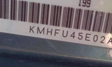 VIN prefix KMHFU45E02A2