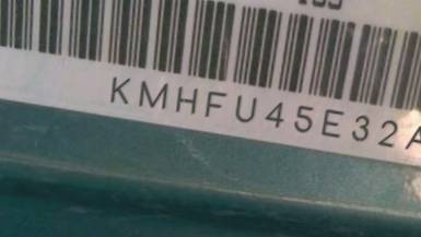 VIN prefix KMHFU45E32A1