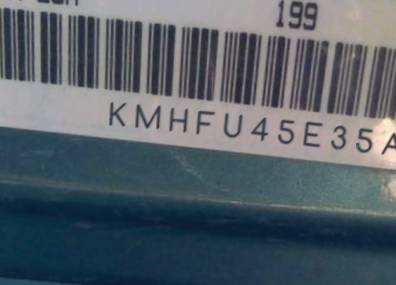 VIN prefix KMHFU45E35A4