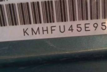 VIN prefix KMHFU45E95A4