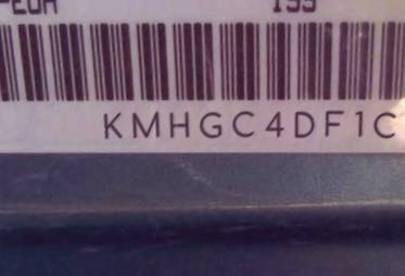 VIN prefix KMHGC4DF1CU1