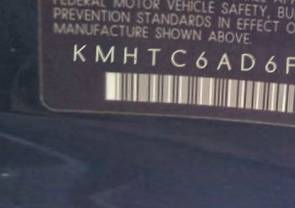 VIN prefix KMHTC6AD6FU2