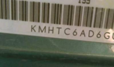 VIN prefix KMHTC6AD6GU2