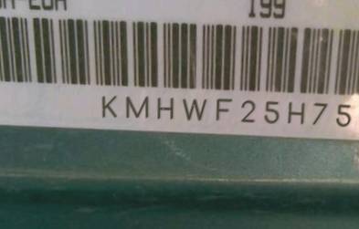 VIN prefix KMHWF25H75A1