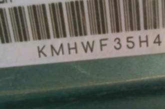 VIN prefix KMHWF35H42A6