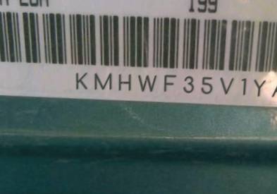 VIN prefix KMHWF35V1YA1