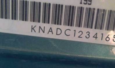 VIN prefix KNADC1234165