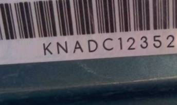 VIN prefix KNADC1235260