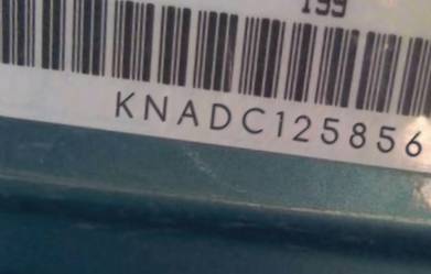 VIN prefix KNADC1258564