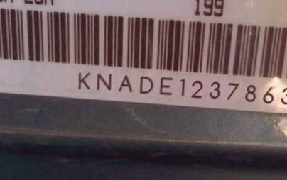 VIN prefix KNADE1237863