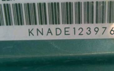 VIN prefix KNADE1239762