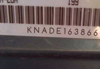 VIN prefix KNADE1638661