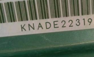 VIN prefix KNADE2231964