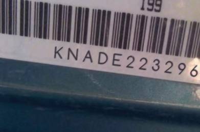 VIN prefix KNADE2232964