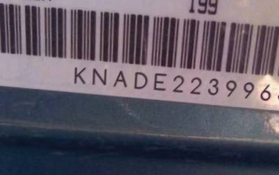 VIN prefix KNADE2239965