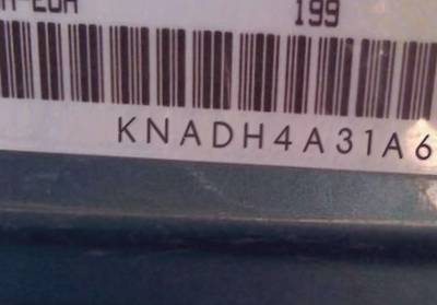 VIN prefix KNADH4A31A65