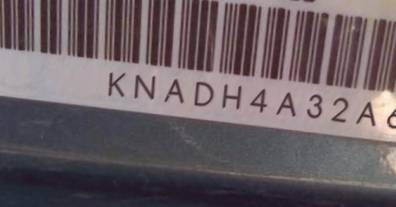 VIN prefix KNADH4A32A67