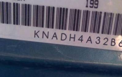 VIN prefix KNADH4A32B69