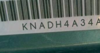 VIN prefix KNADH4A34A66