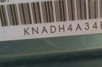 VIN prefix KNADH4A34B67