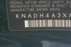 VIN prefix KNADH4A3XA66