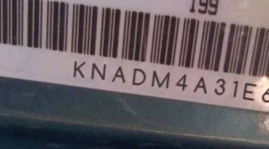 VIN prefix KNADM4A31E63
