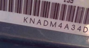 VIN prefix KNADM4A34D61