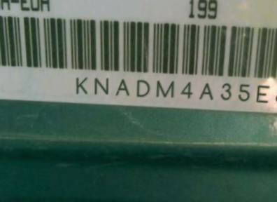 VIN prefix KNADM4A35E63