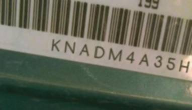 VIN prefix KNADM4A35H60