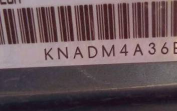 VIN prefix KNADM4A36E63