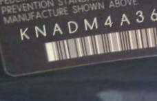 VIN prefix KNADM4A36E64