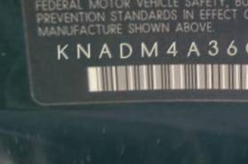 VIN prefix KNADM4A36G65