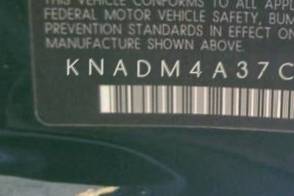 VIN prefix KNADM4A37C60