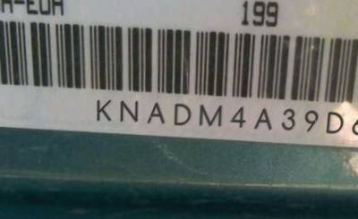 VIN prefix KNADM4A39D61