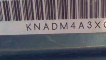 VIN prefix KNADM4A3XC60