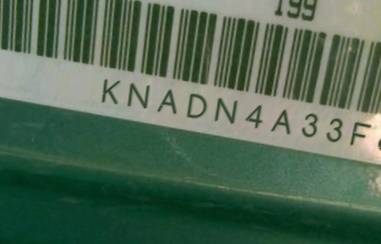 VIN prefix KNADN4A33F64