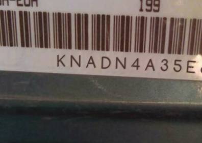 VIN prefix KNADN4A35E63