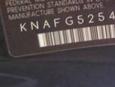VIN prefix KNAFG5254770