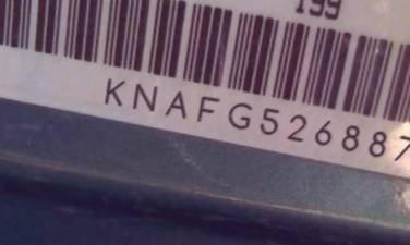 VIN prefix KNAFG5268871