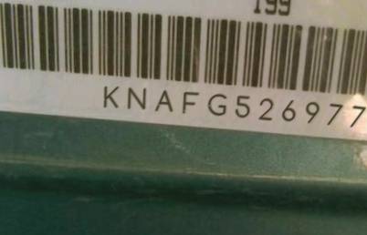 VIN prefix KNAFG5269770