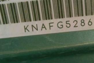 VIN prefix KNAFG5286972