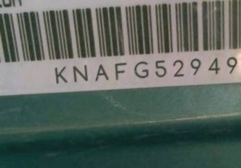 VIN prefix KNAFG5294972