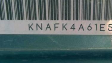 VIN prefix KNAFK4A61E50
