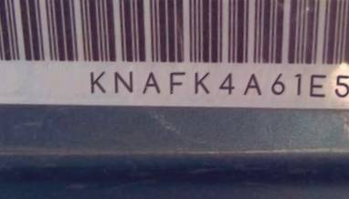 VIN prefix KNAFK4A61E51
