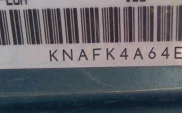 VIN prefix KNAFK4A64E52
