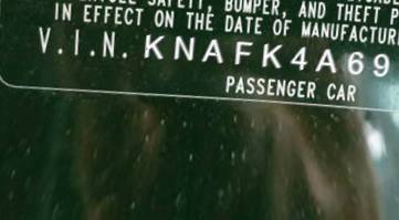VIN prefix KNAFK4A69F52